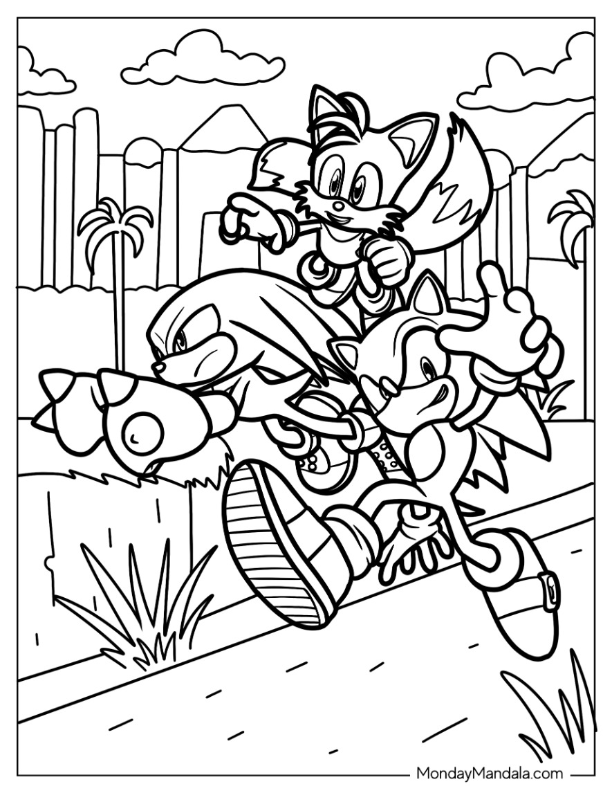 Tails coloring pages free pdf printables