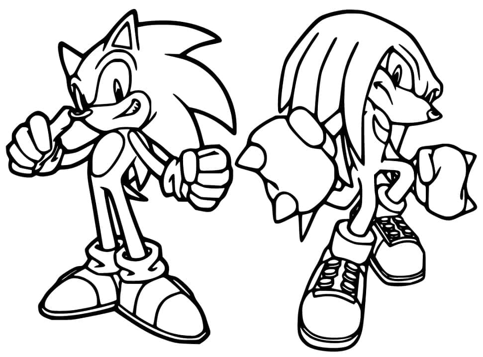 Sonic coloring pages