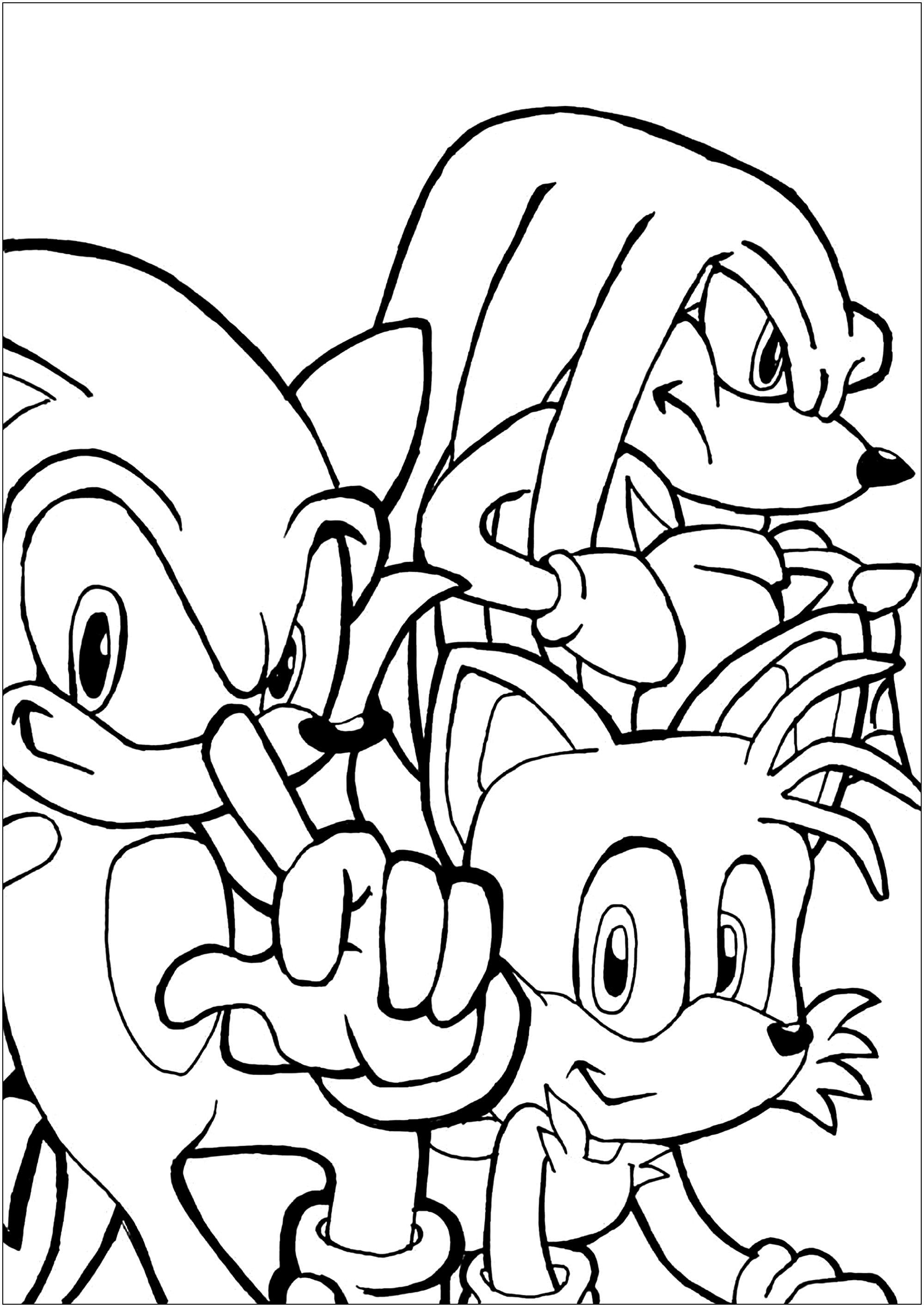 Sonic tails and knuckles