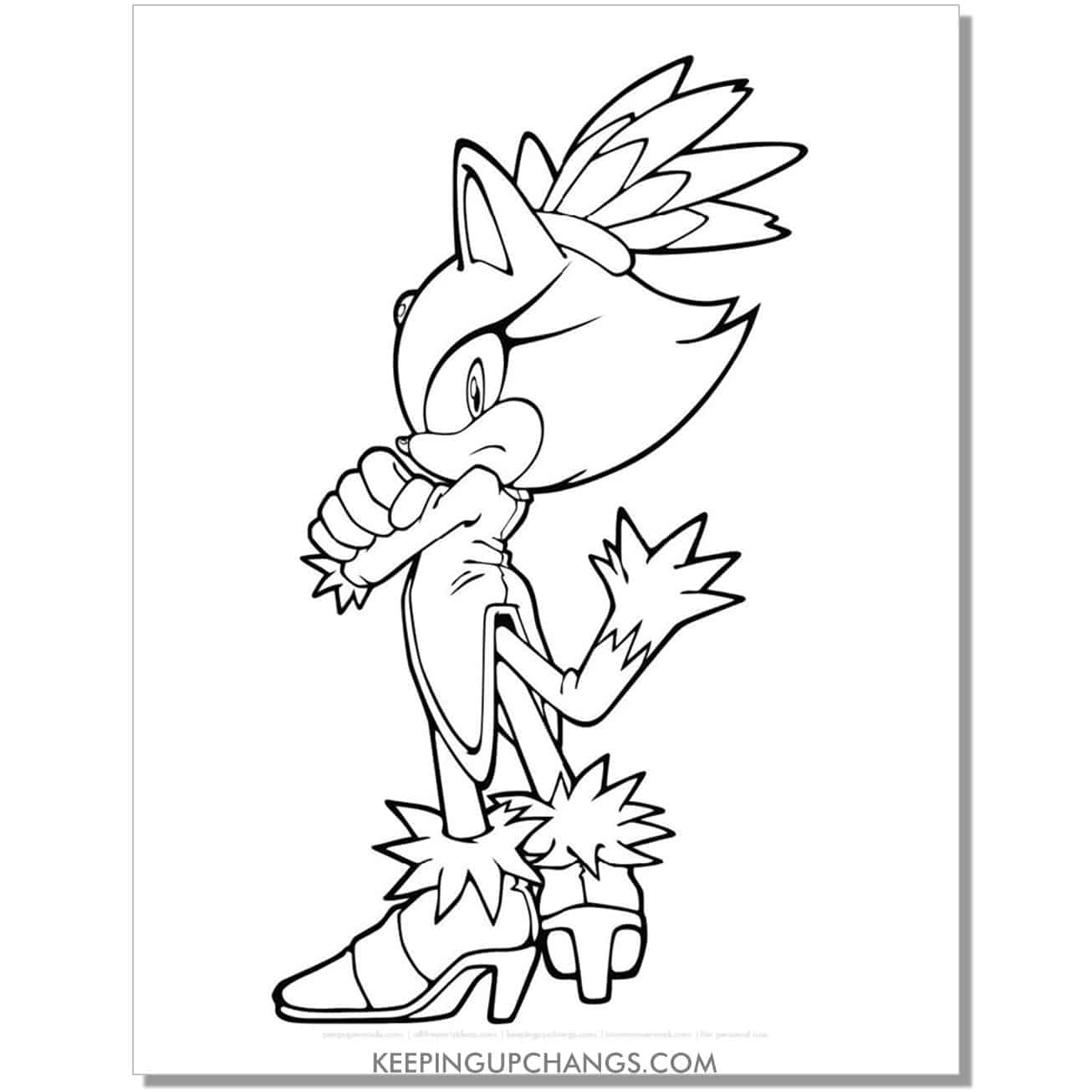 Free sonic the hedgehog coloring pages popular printables