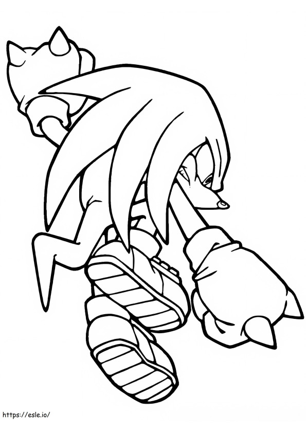 Knuckles coloring pages coloring pages