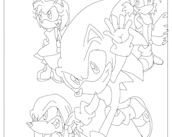 Sonic the hedgehog coloring book