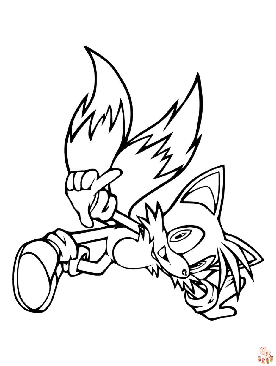 Sonic the hedgehog coloring pages free