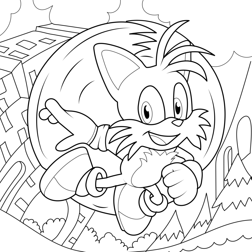 Speed into adventure sonic the hedgehog coloring pages