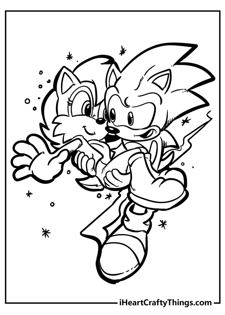 Sonic coloring pages free printables