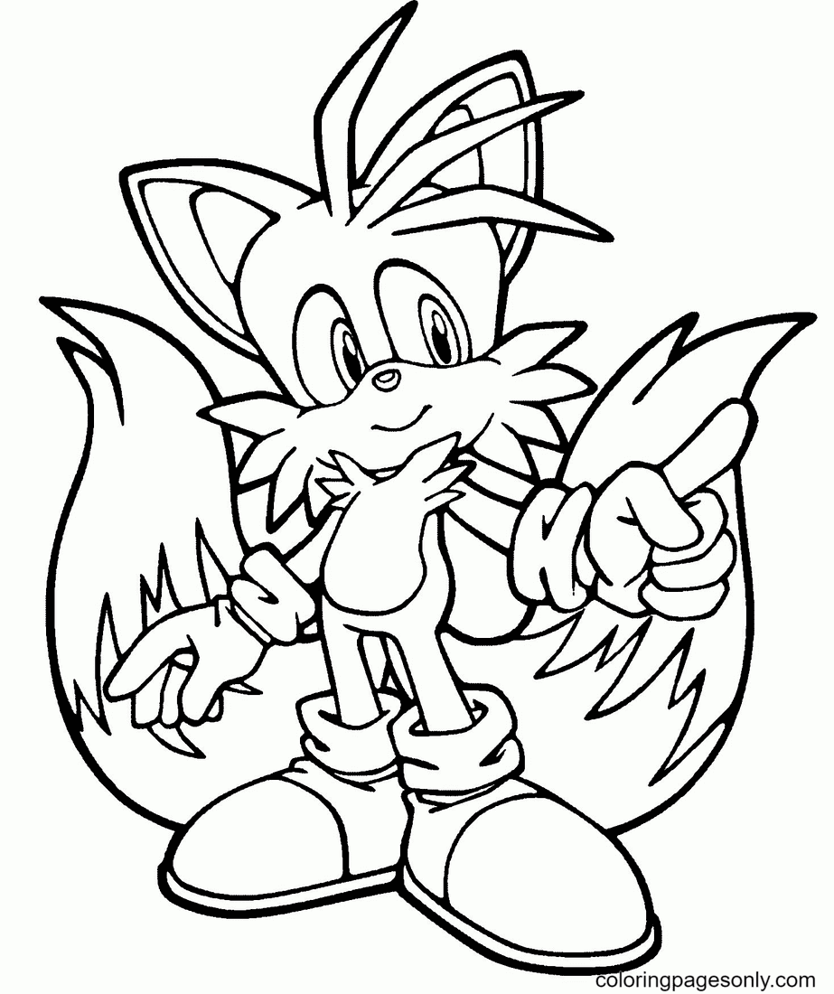 Pin en tails coloring pages