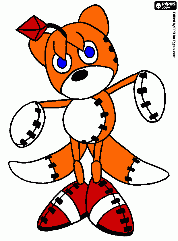 Free this is tails doll coloring and printable page tails doll coloring pages free coloring pages