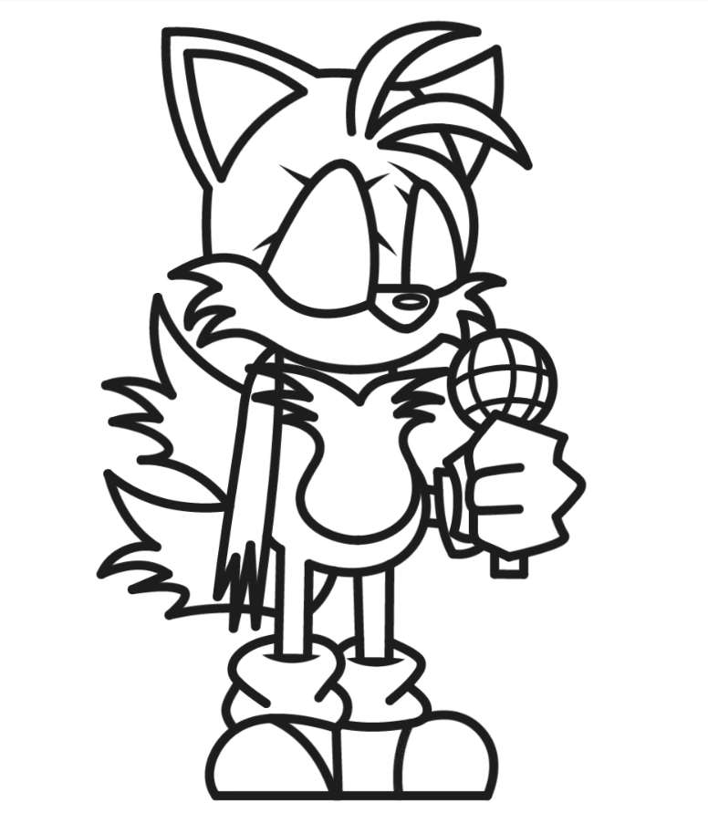 Tails nft coloring page