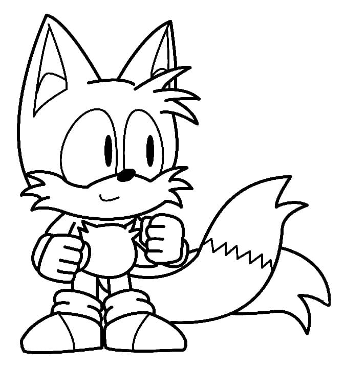 Tails coloring pages