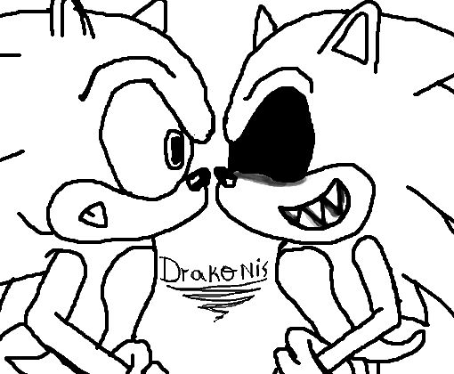 Sonic exe coloring pages