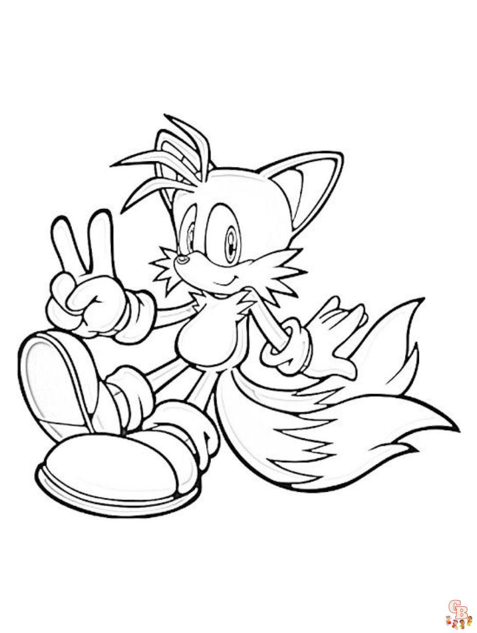 Sonic the hedgehog coloring pages free