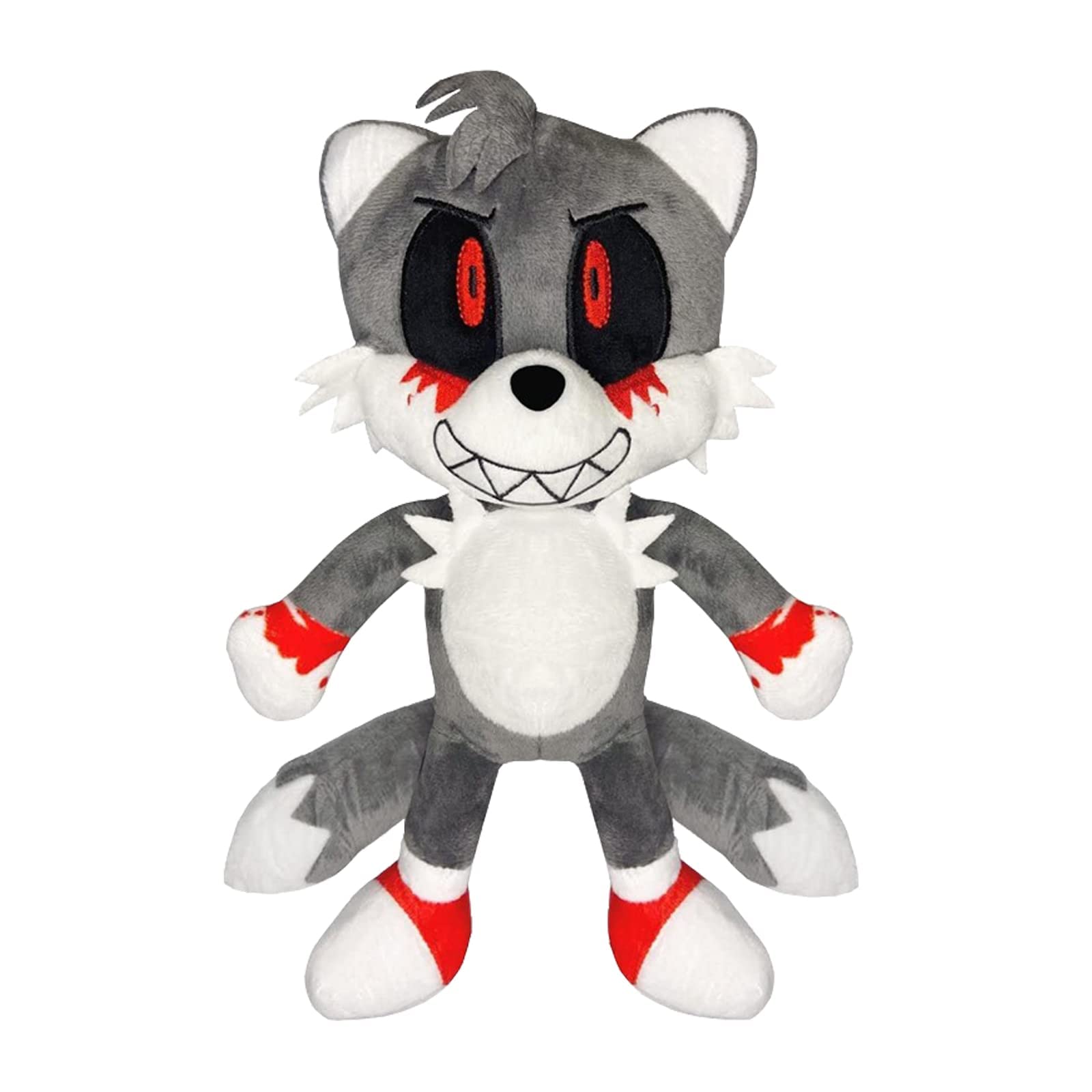 Selgarr sonicexe plushtails plush blood sonic exe stuffed animal for boys girls gift toys games