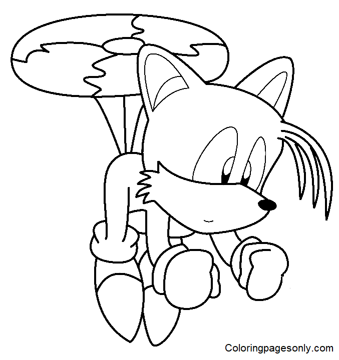 Tails coloring pages printable for free download