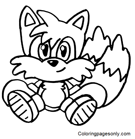 Tails coloring pages printable for free download