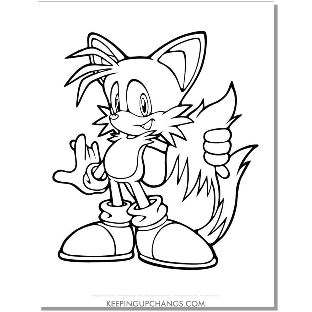 Free sonic the hedgehog coloring pages popular printables