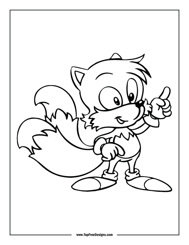 Sonic coloring pages