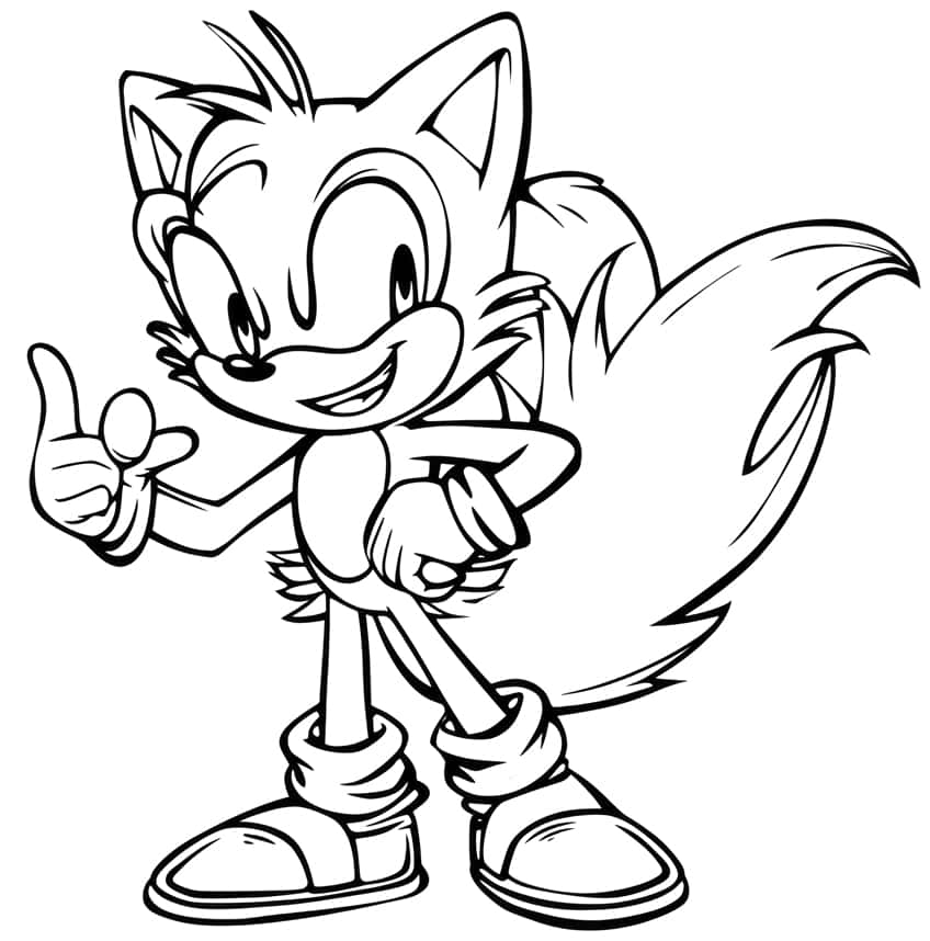 Sonic the hedgehog coloring pages