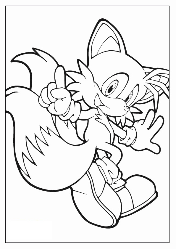 Simple tails drawing to color