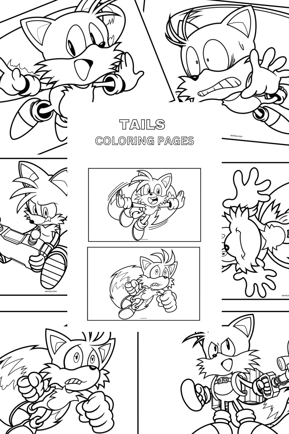 Tails coloring pages