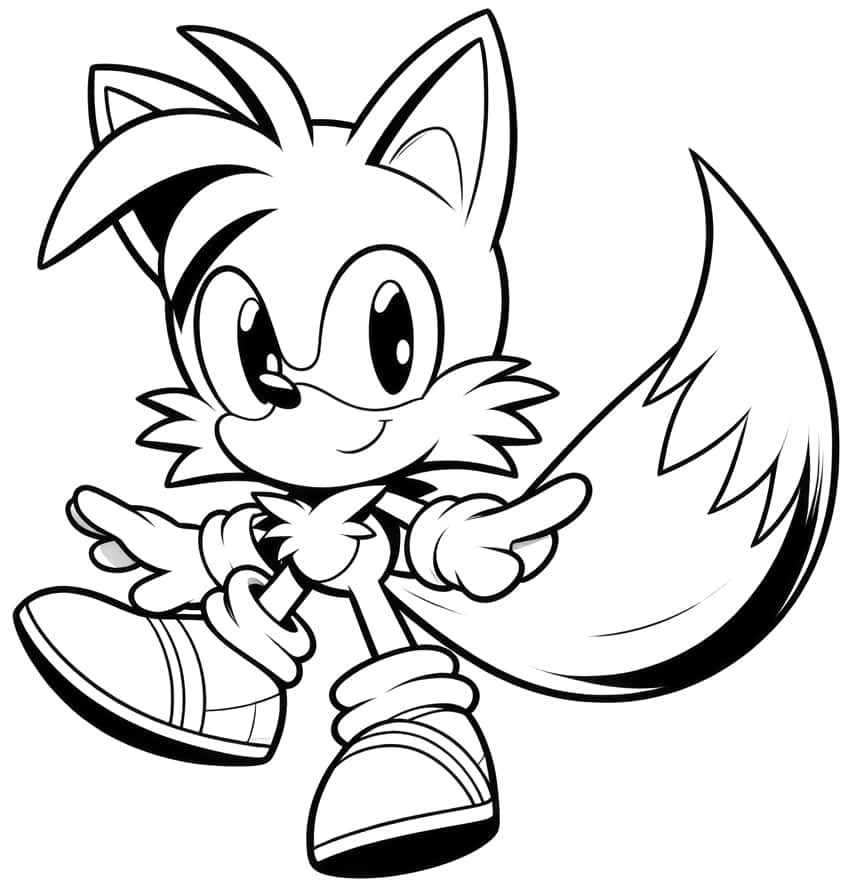 Sonic the hedgehog coloring pages