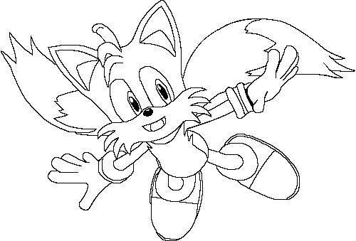 Tails coloring page v by lightspeedangel on