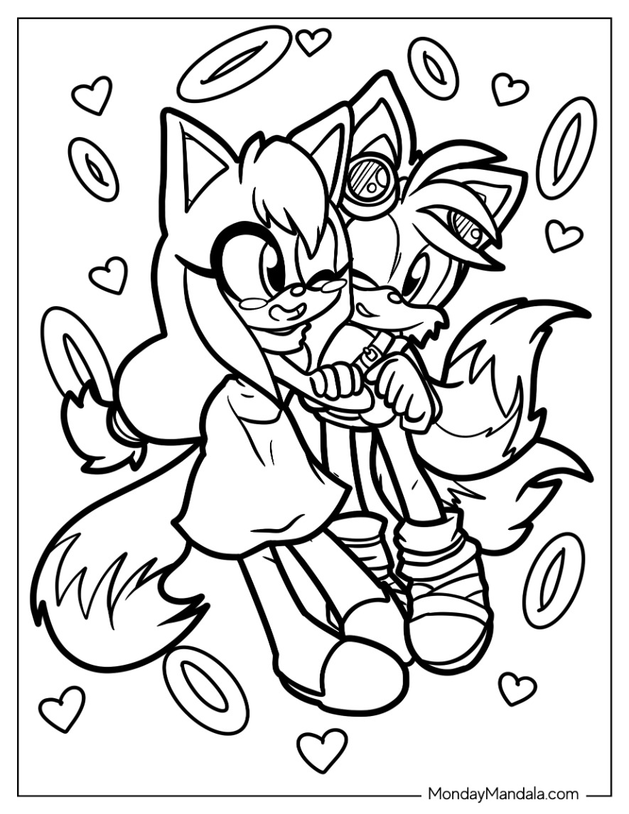 Tails coloring pages free pdf printables