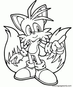 Tails coloring pages ideas coloring pages sonic and shadow free printable coloring pages