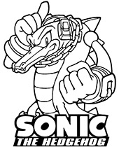 Sonic coloring page with tails the fox