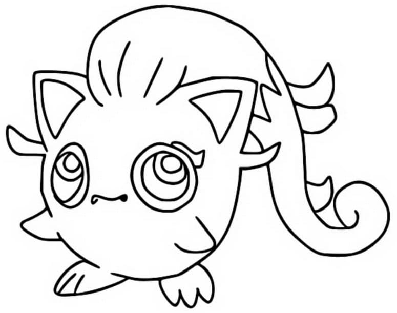 Scream tail pokemon coloring page