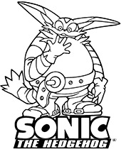 Sonic coloring page with tails
