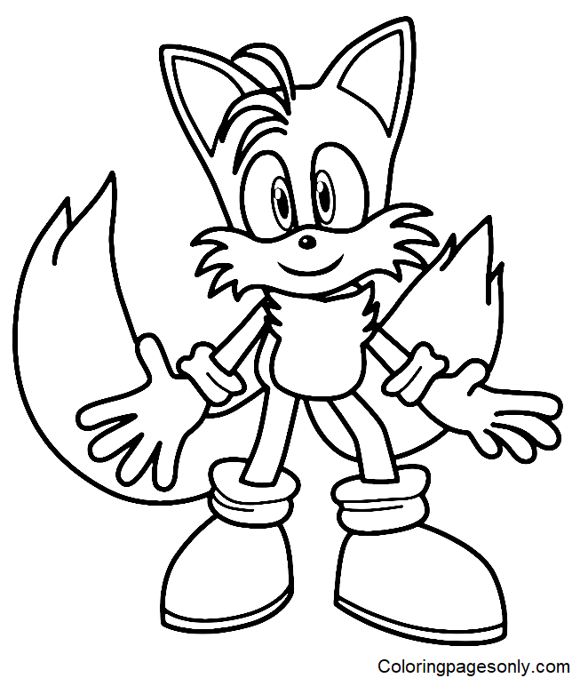 Tails coloring pages printable for free download