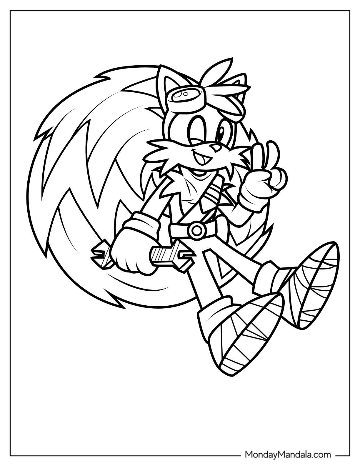 Tails coloring pages free pdf printables