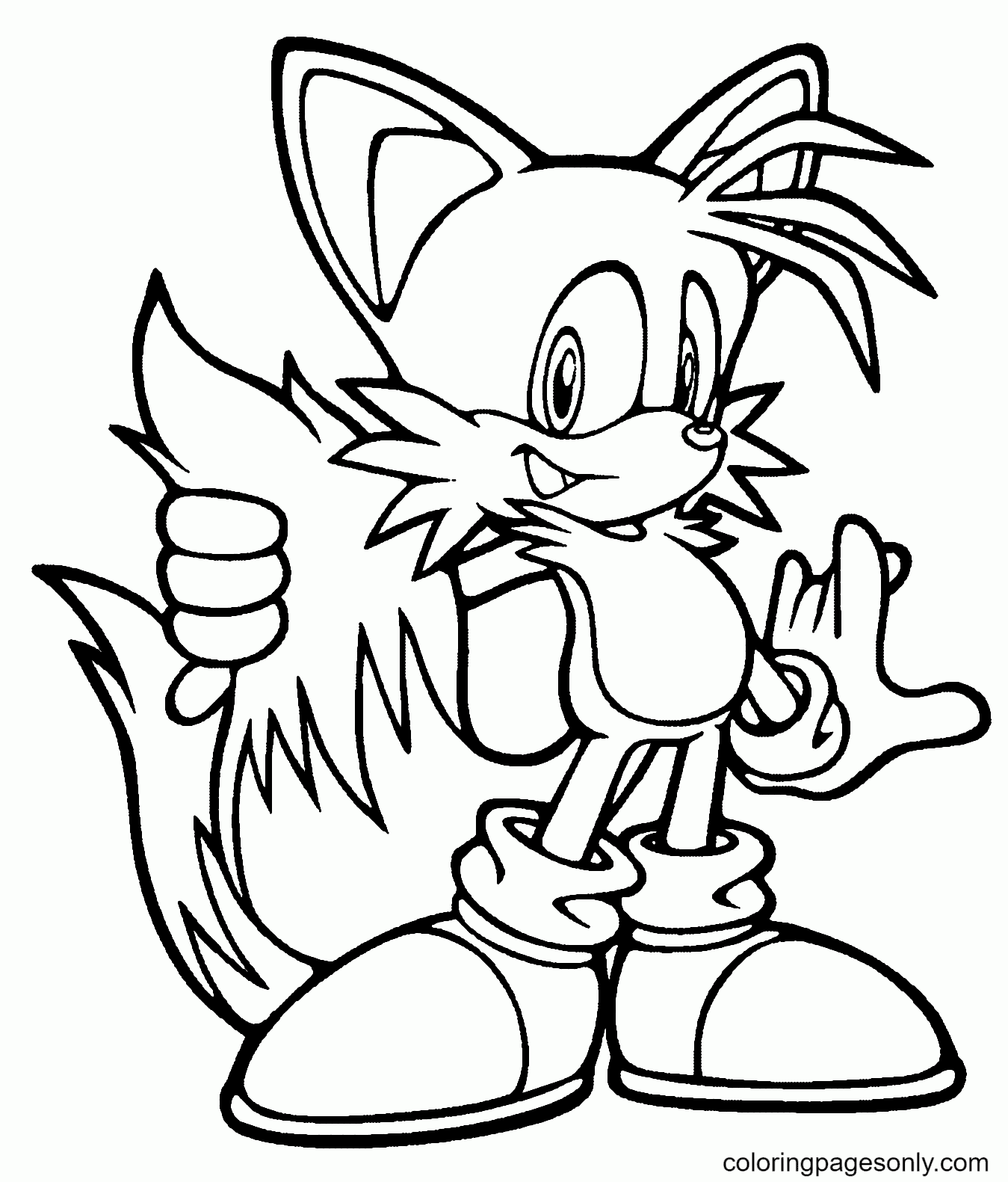 Tails coloring pages