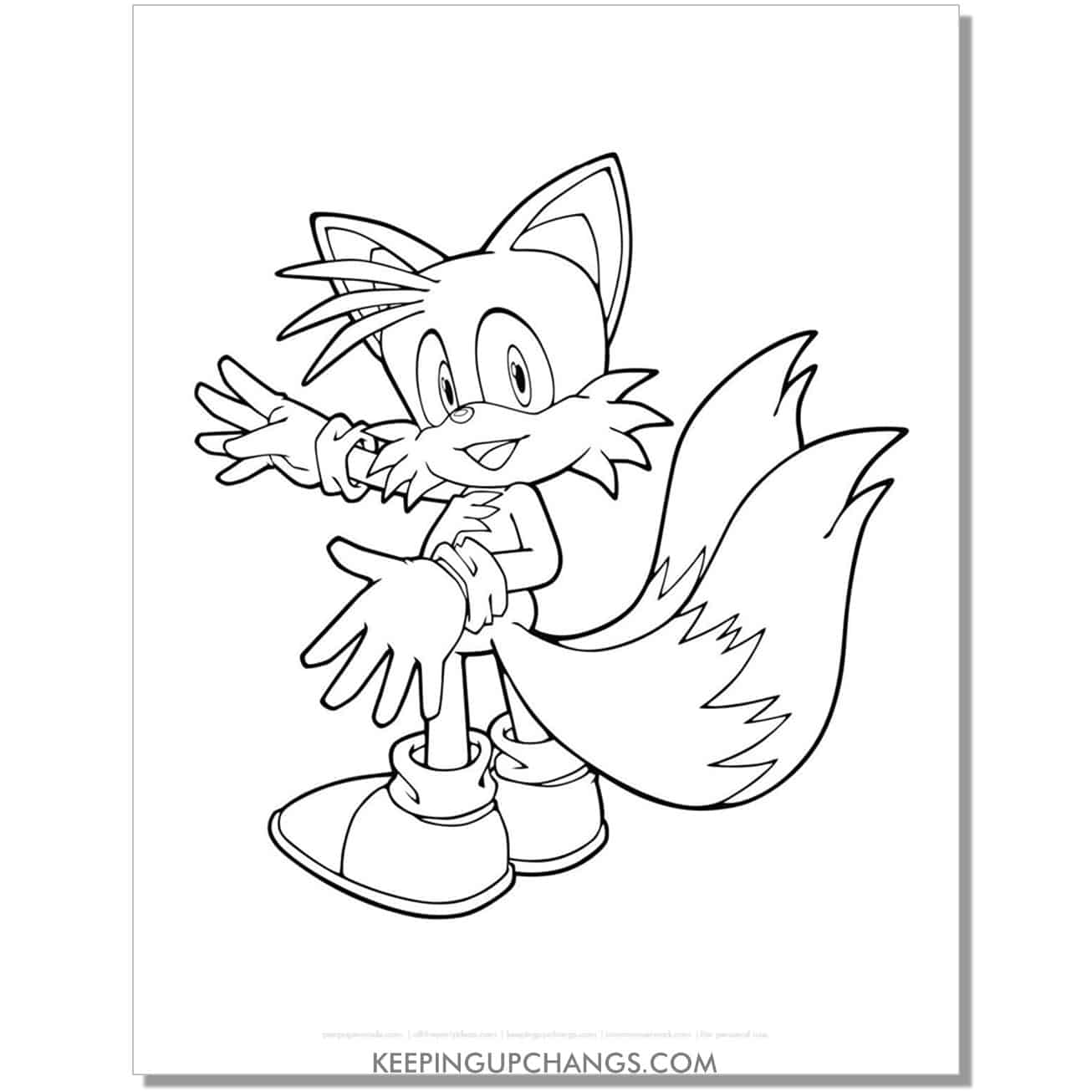 Free sonic the hedgehog coloring pages popular printables