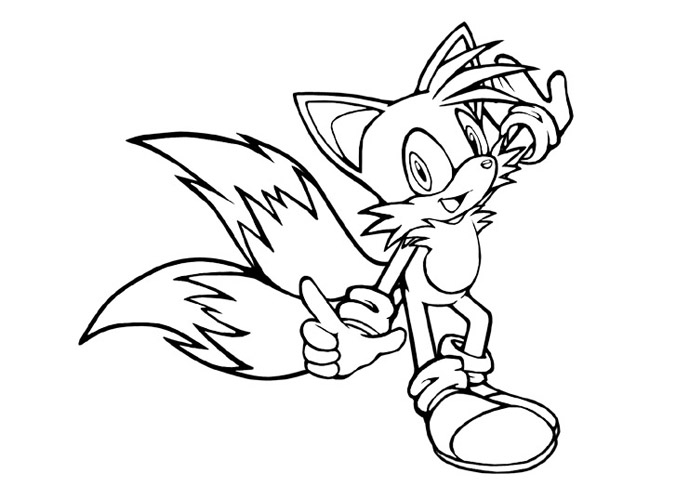 Tails coloring pages