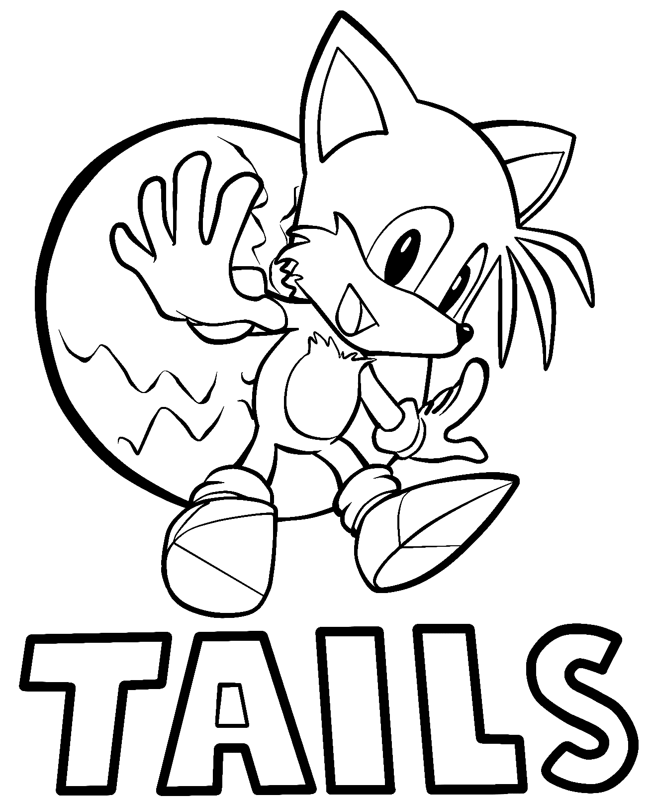 Tails coloring pages