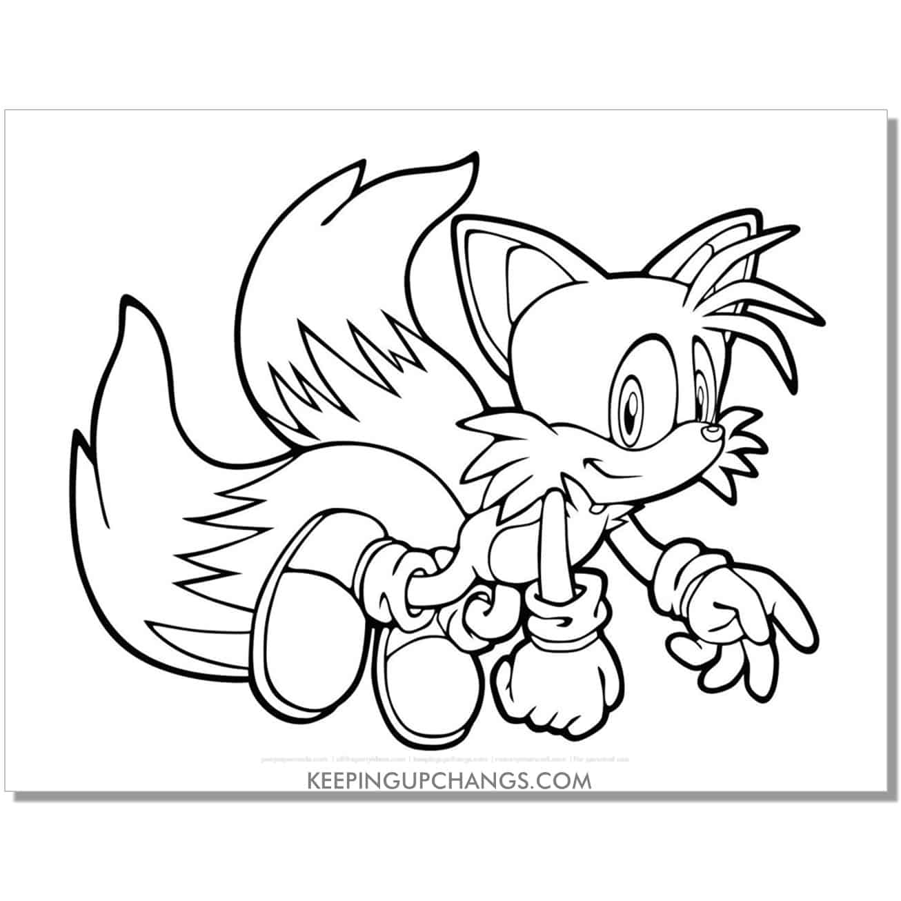 Free sonic the hedgehog coloring pages popular printables