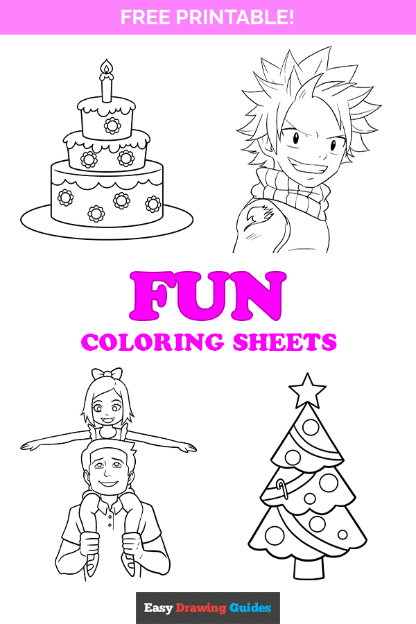 Free printable fun coloring pages for kids