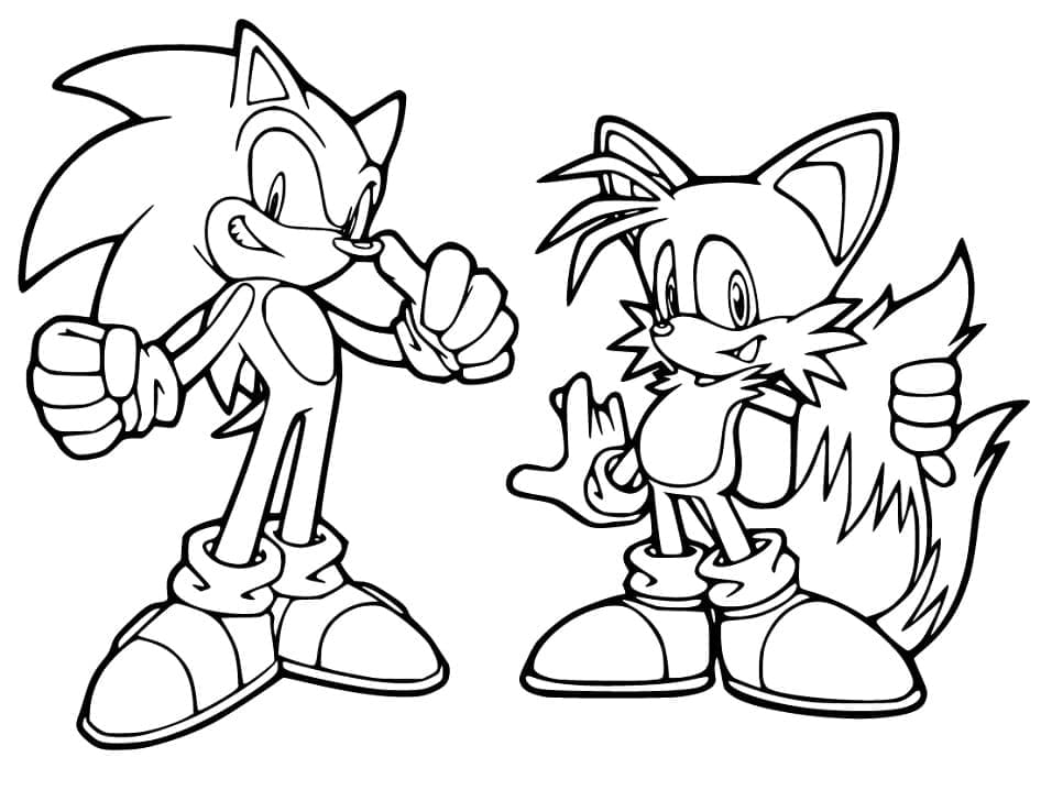 Sonic coloring pages