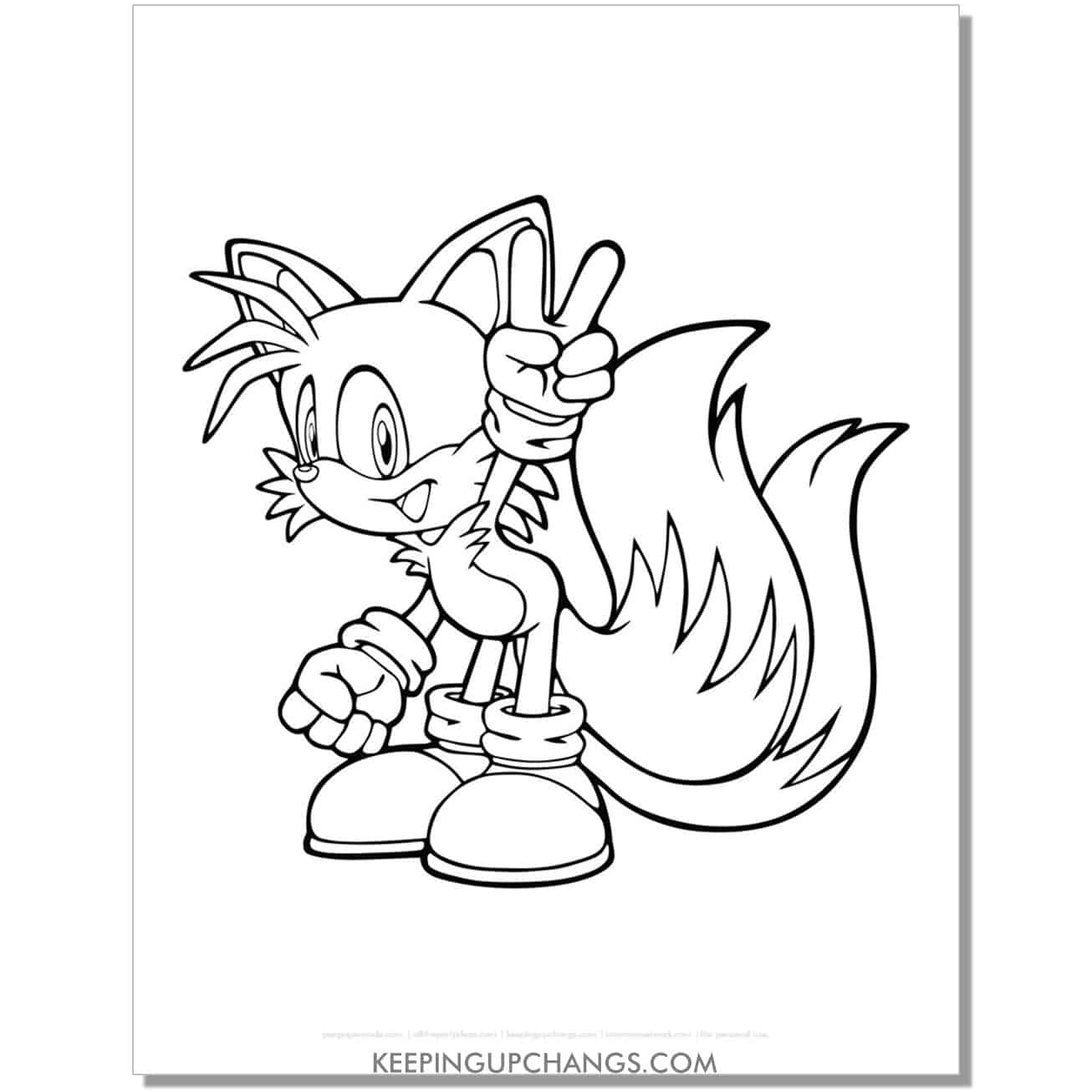 Free sonic the hedgehog coloring pages popular printables