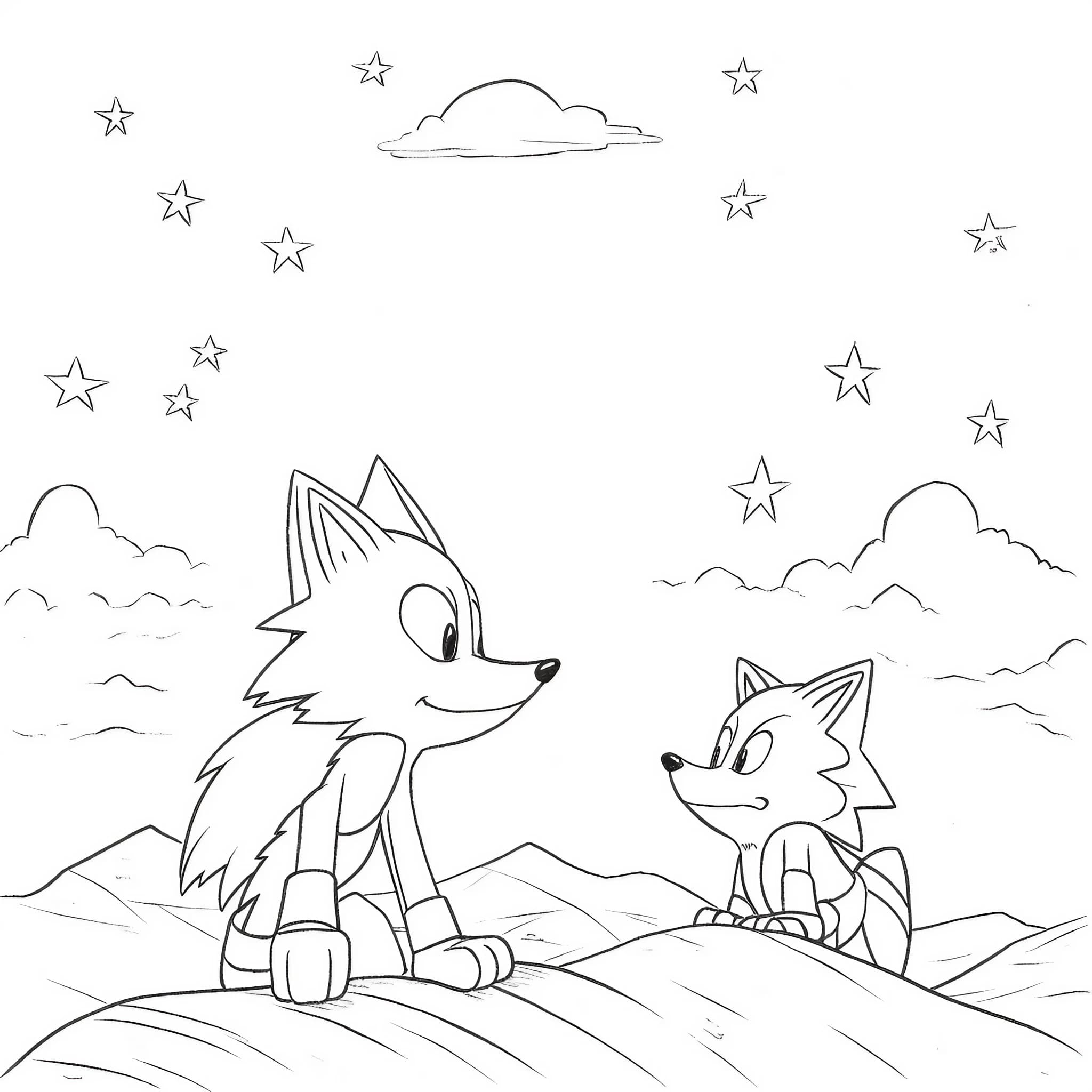 Sonic coloring pages for free and printable