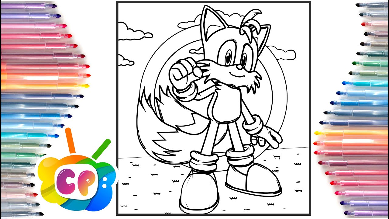 Sonic tails coloring pages how to draw sonic and tails tobu itro