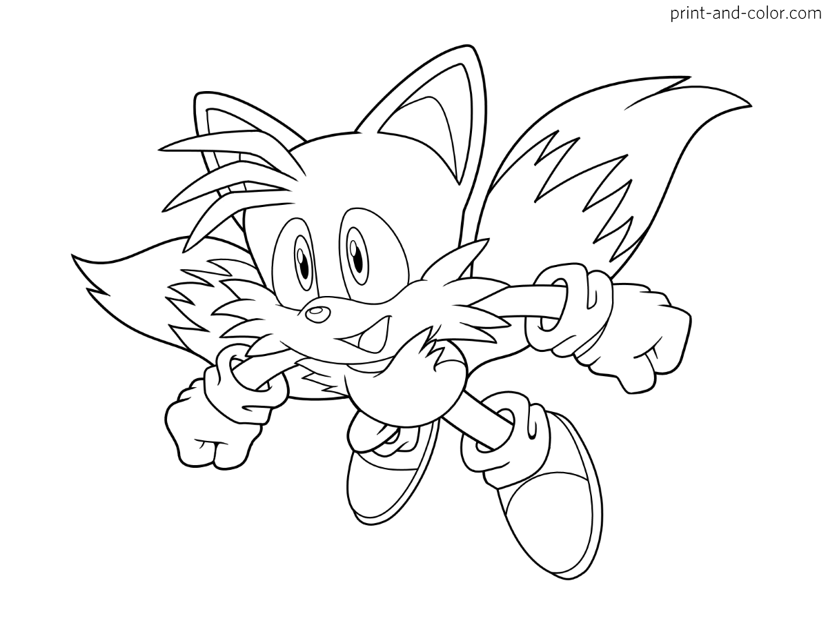 Sonic the hedgehog coloring pages print and color