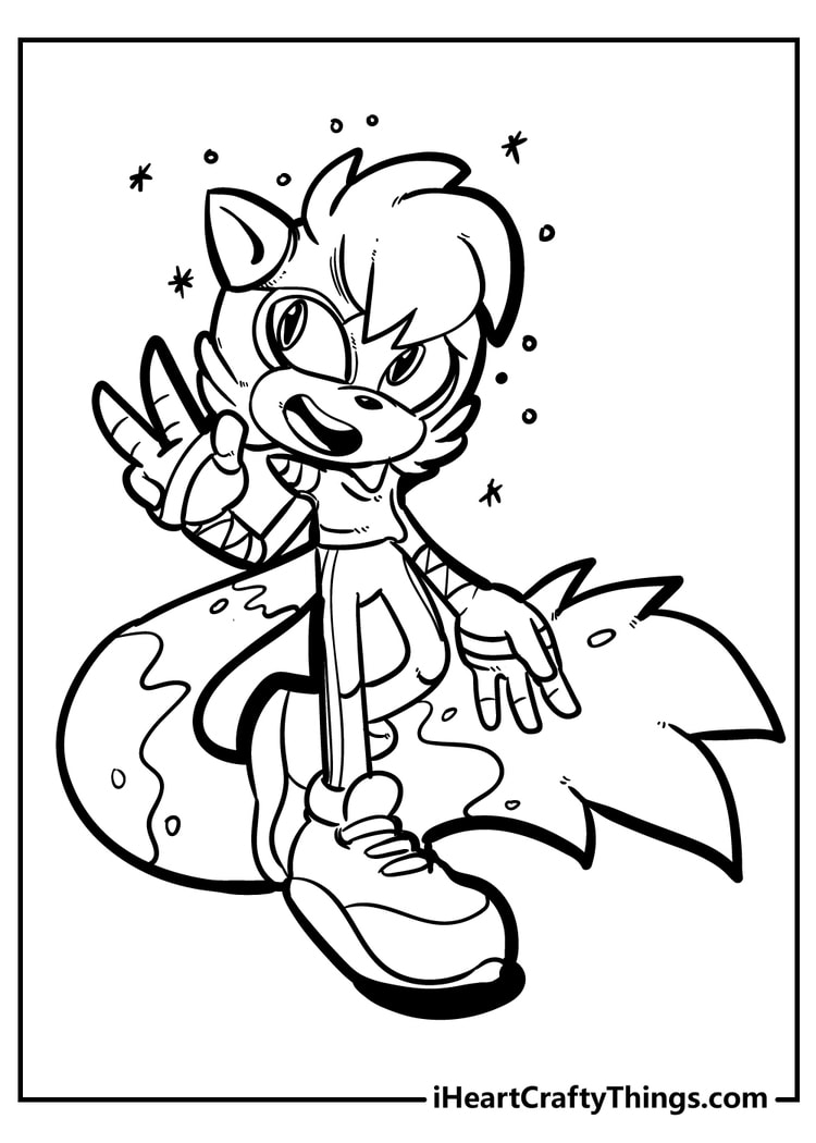 Sonic coloring pages free printables