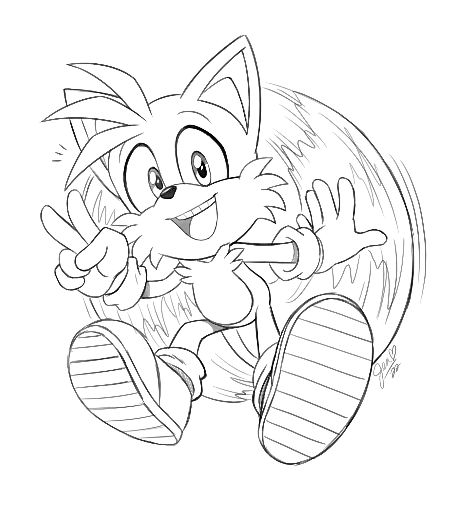 Jennifer hernandez on x i started doodling tails because it was but i didnt finish it in time for my time zone ð httpstcotescphte x