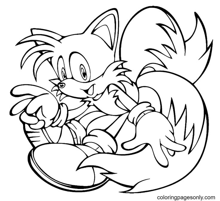 Tails coloring pages