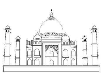 The taj mahal coloring pack by stevens social studies tpt