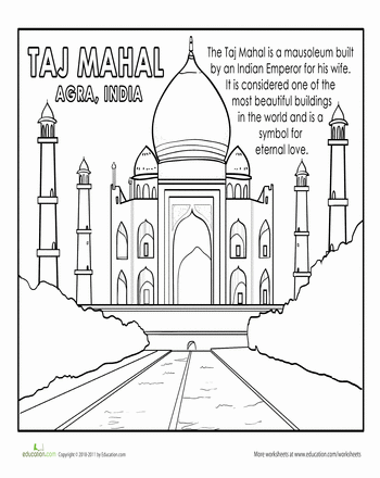 Taj mahal worksheet education world thinking day taj mahal ancient india