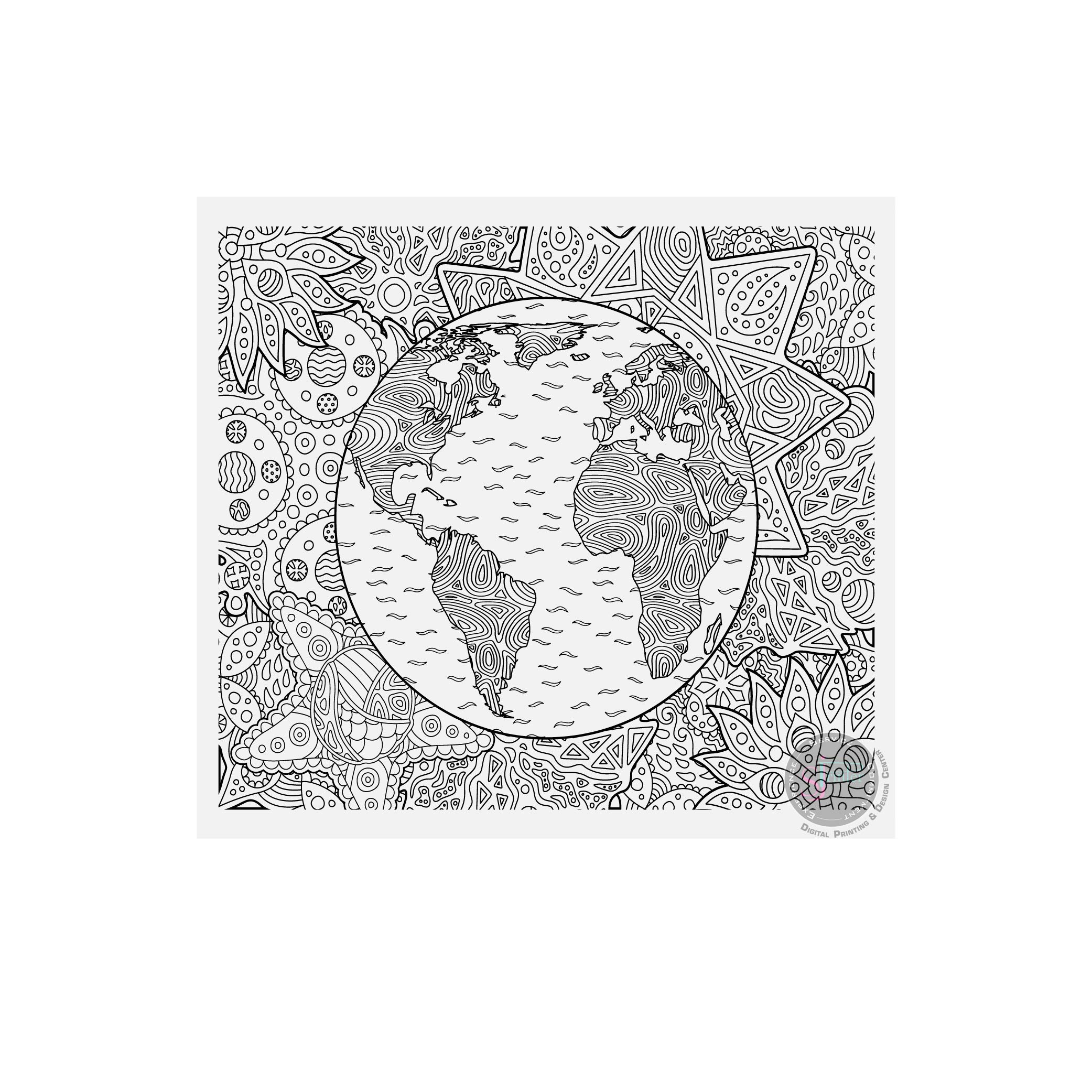 Sjprinter giant coloring poster for kids and adults