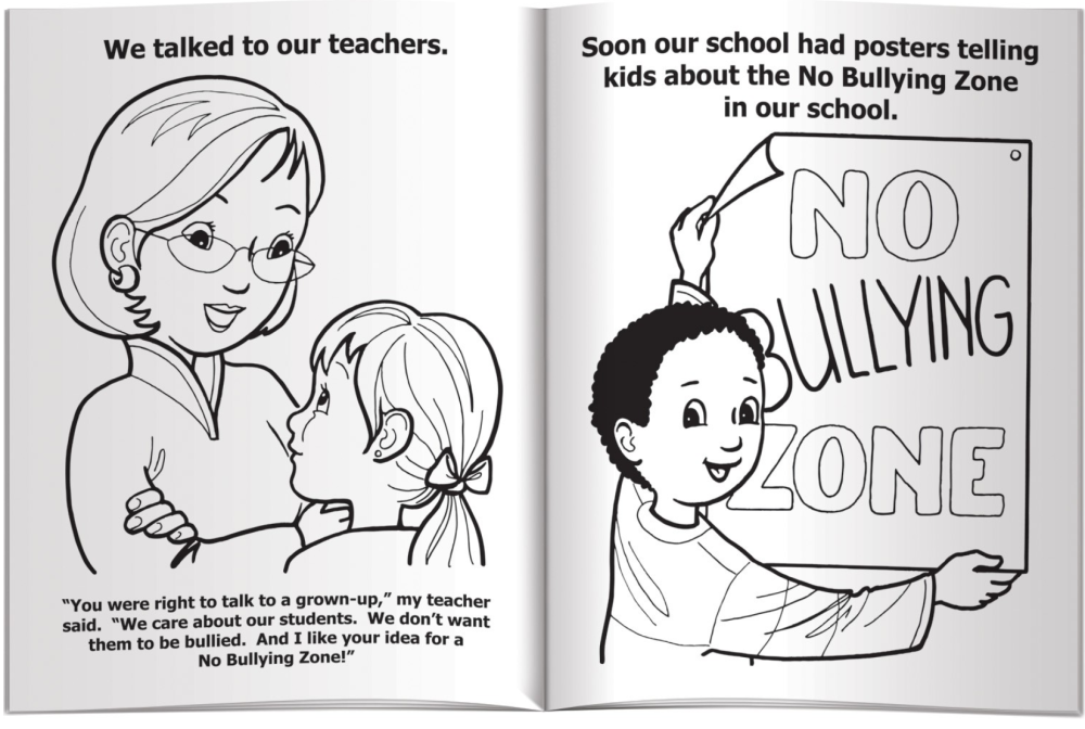 How to deal with bullying coloring book